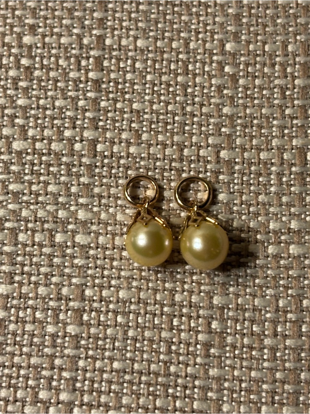 Pearl and Gold Earring Charms